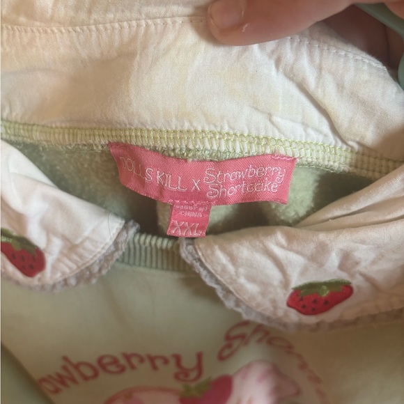 Dolls Kill Strawberry Shortcake Graphic Sweater - Mint - Picture 3 of 3